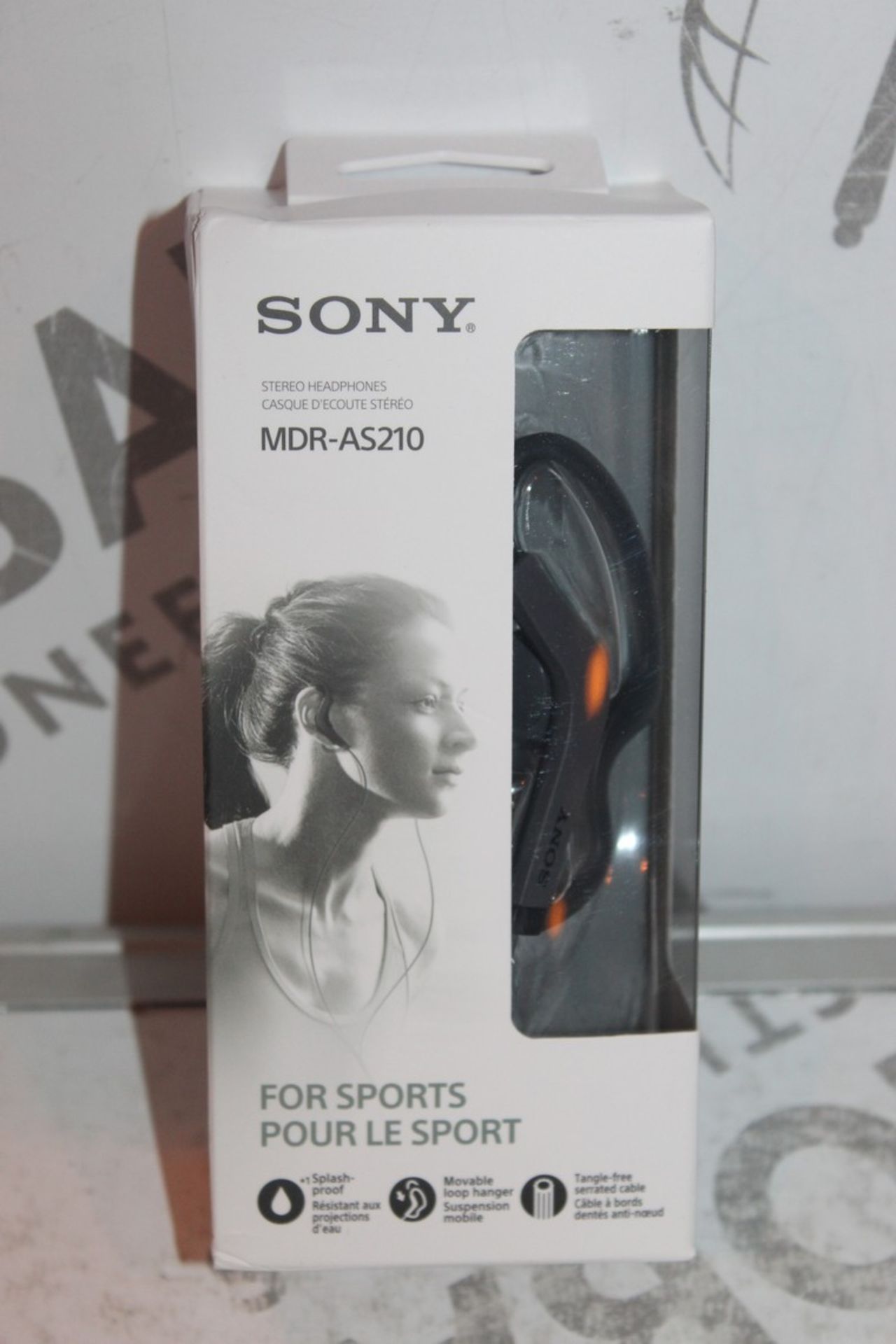 Lot To Contain Two Boxed Pairs Of Sony MDR-210 Sports Fit Headphones Combined RRP £60