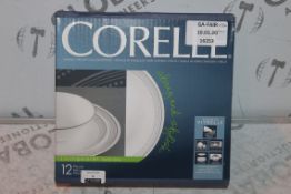 Lot To Contain Two Corelle 12 Piece Dinner Set, Combined Retail Price of £100.00 (162530 (Public