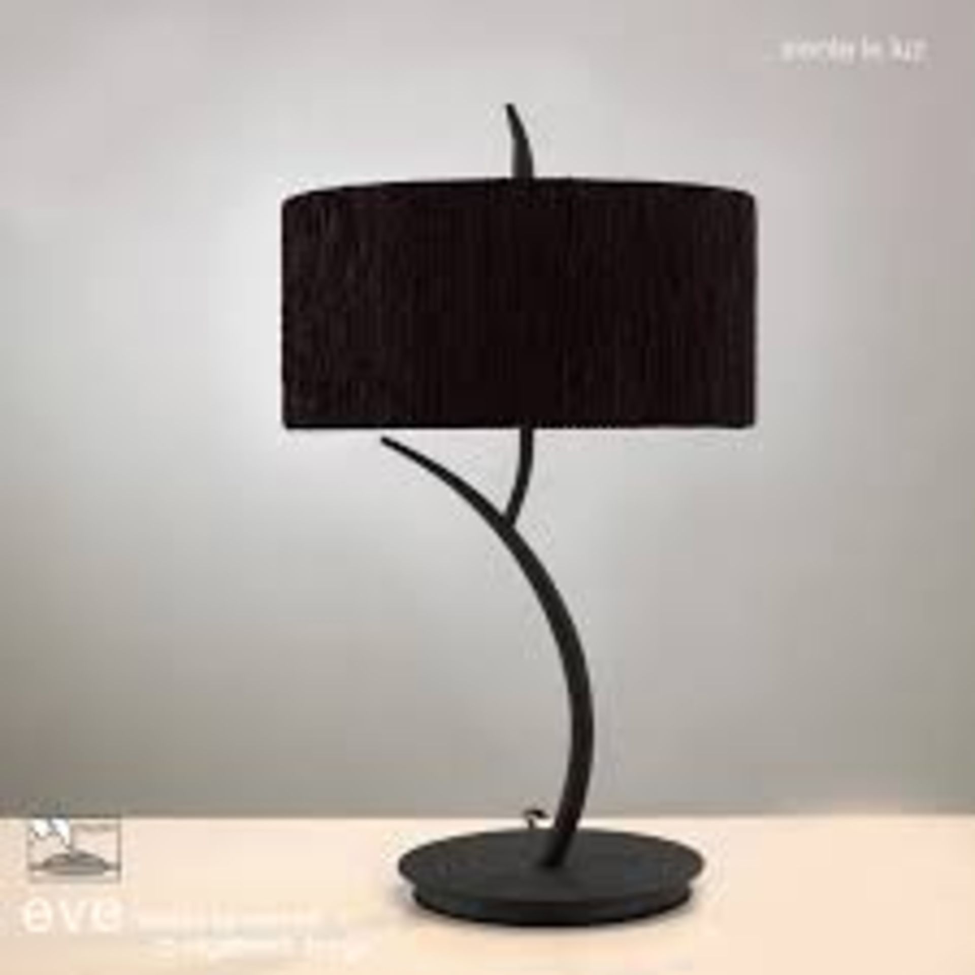 Boxed Mantra Two Light Eve Luces Table Lamp RRP £125 (17105) (10.01.20) (Public Viewing and