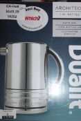 Boxed Dualit architect 1.5ltr Stainless Steel Cordless Jug Kettle, RRP£90.00 (16253) (Public Viewing