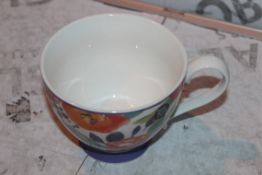 Lot to Contain 4 Sabichi Pretty Floral Oversized Footed Mugs, Combined RRP £80.00 (16253) (Public