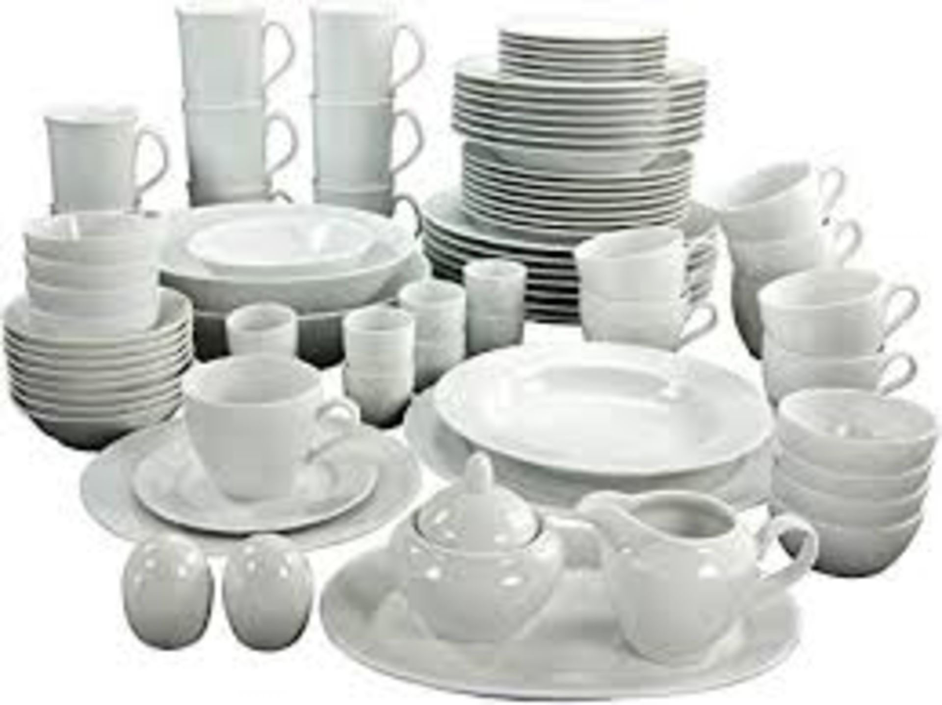 Boxed Porcelain Haus Creatable 6 Person Dinner Set RRP £115 (16253) (10.1.20) (Public Viewing and