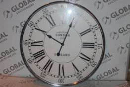 Boxed Roman Numeral London Clock Company Wall Clock RRP £100 (17184) (10.1.20) (Public Viewing and