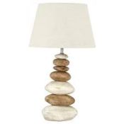 Boxed Pacific Lighting Stacking Pebbles Lisbon Table Lamp RRP £65 (17105) (10.01.20) (Public Viewing