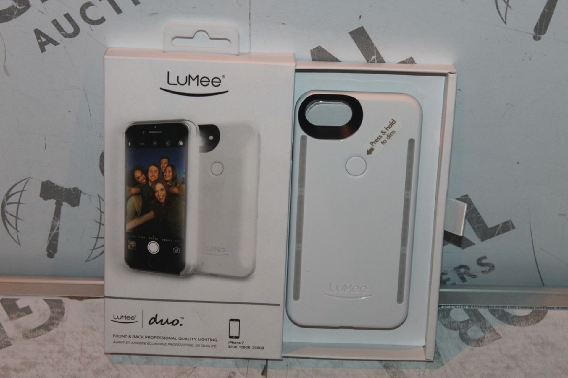 Lot to Contain 2 Lumee Phone Cases With Perfect Lighting for Professionally Lit Selfies, Combined