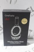 Boxed Pair of One Audio Urban Traveller A3 Wireless Headphones with Active Noise Cancelling RRP £70