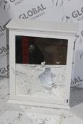 Boxed St Ives Solid White Wooden Single Door Bathroom Cabinet RRP £80 (RET00795184) (Public