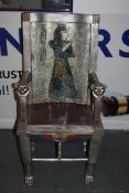 Boxed 1.2 Large Egyptian Throne Chair RRP £900