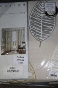 Assorted Bagged and Unbagged Pairs of Fusion Idaho and Heather Eyelet Headed Curtains RRP £40 - £