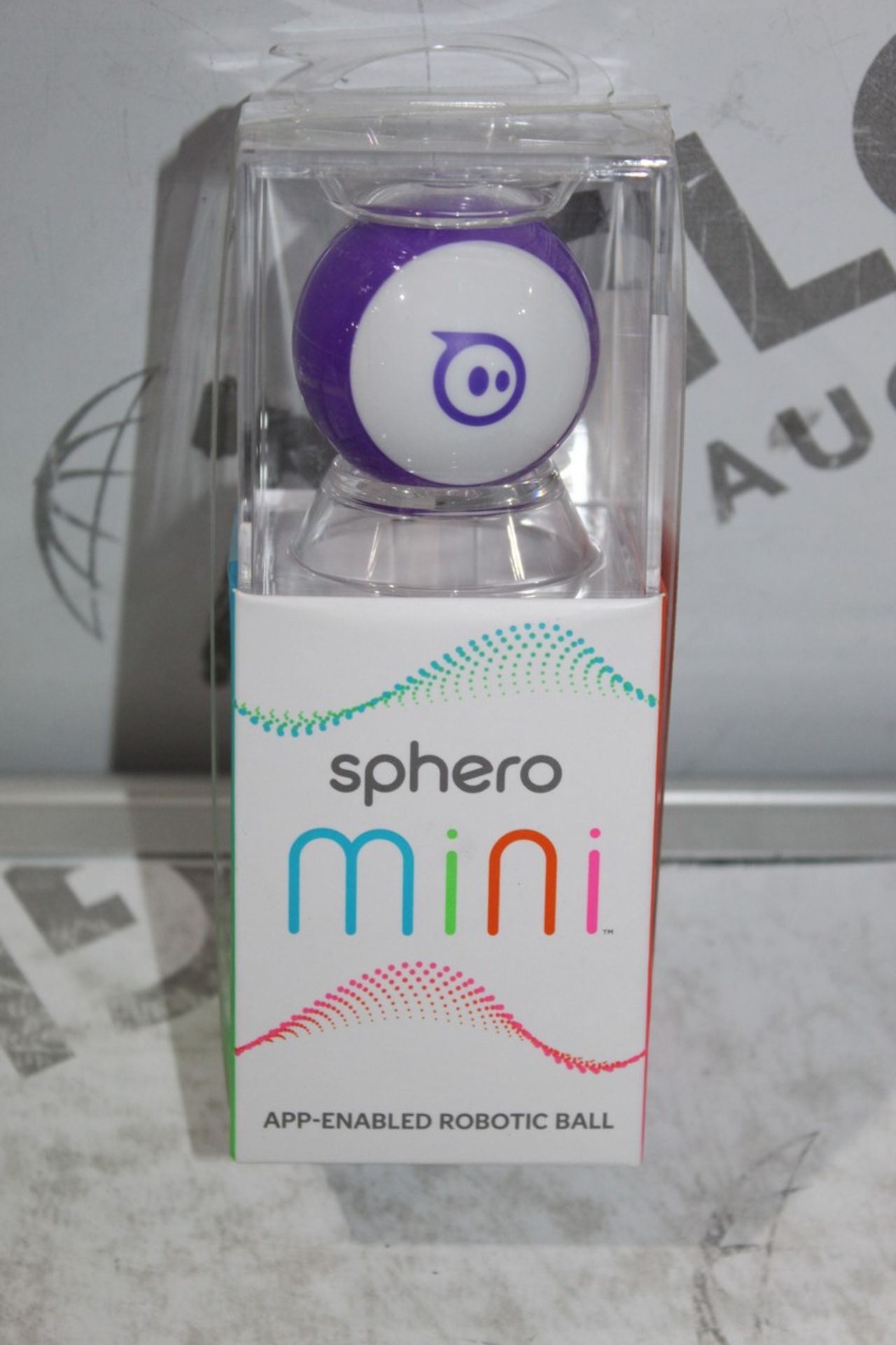Boxed Sphero Mini App Enabled Robotic Ball in Purp