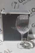 Boxed Set of 2 Vera Wang Crystal Wine Glasses RRP £80 (4116663) (Public Viewing and Appraisals