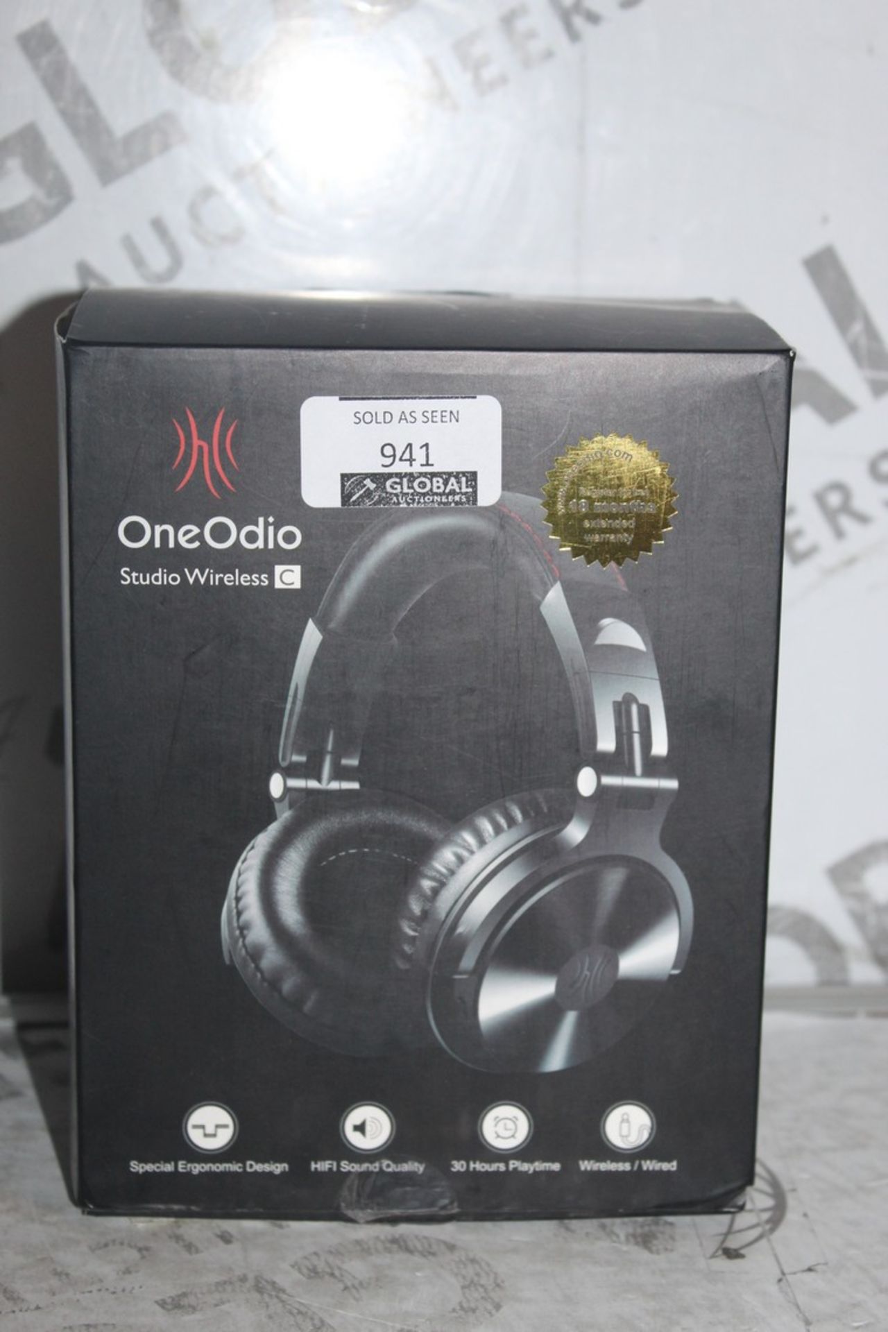 Boxed Pair of One Audio Studio Wireless C Headphones RRP £50