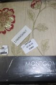 Pair of Montgomery Lined Pencil Pleat Headed Designer Curtains RRP £85 (15282) (Public Viewing and