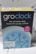 Boxed Gro Clock Amazing Sleep Training Clocks RRP £40 Each (4241102)(RET000566545) (Public Viewing