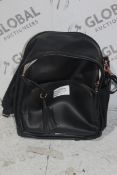 Skiphop Black Leather Nursery Changing Bag RRP £100 (4415071)(In Need of Attention) (Public