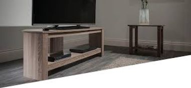 Boxed Techlink Calibre TV Stand RRP £90 (14589) (Public Viewing and Appraisals Available)