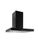 Boxed SPOF90BK 90cm Black Cooker Hood (Public Viewing and Appraisals Available)