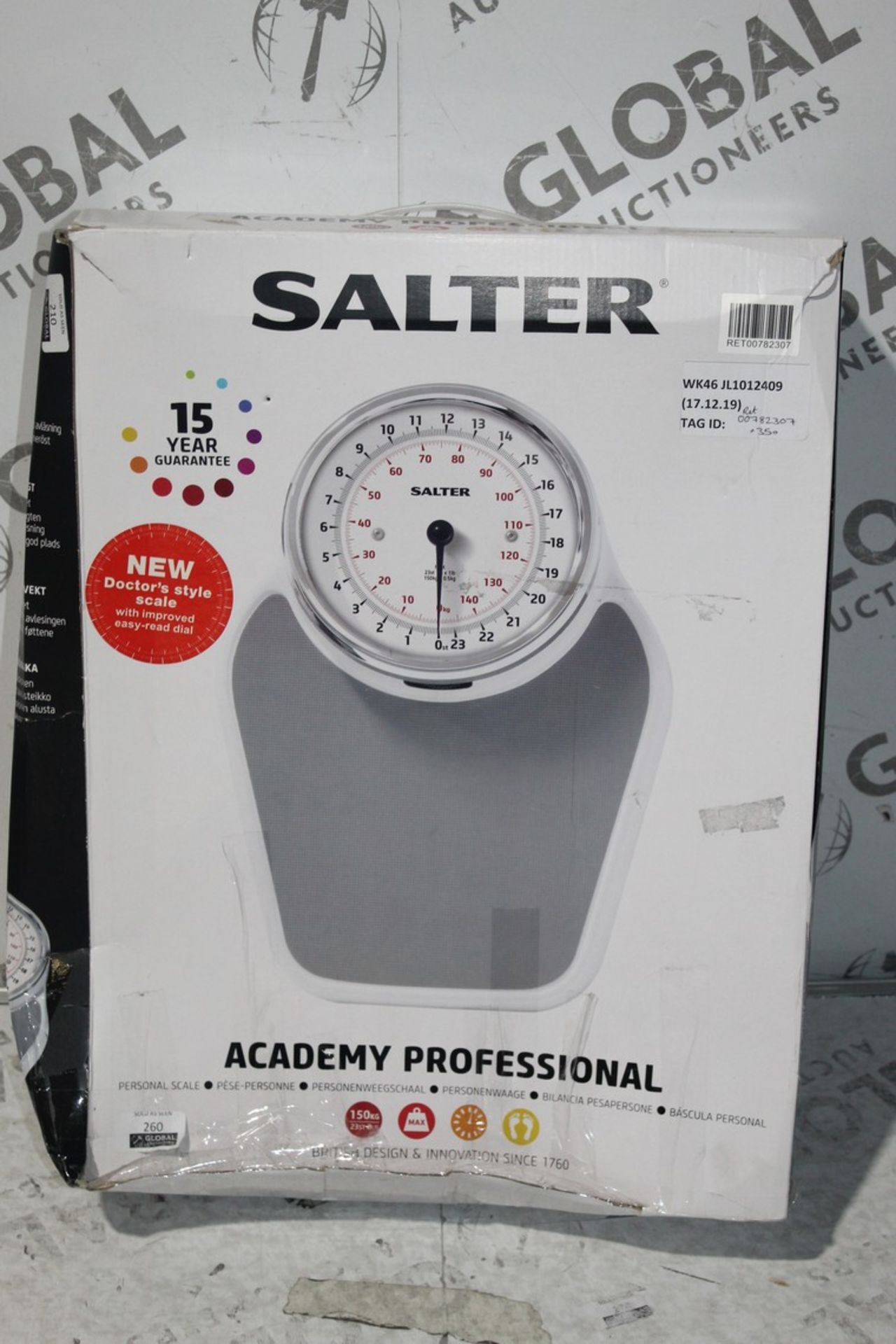 Boxed Pairs of Salter Academy Professional Mechanical Weighing Scales RRP £35 Each (RET00782307)(