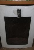 Tall Vertical Wall Mounted Real Flamed Effect Fireplace RRP £350 (16502) (Public Viewing and