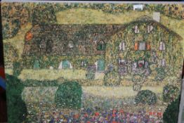 Gustav Klimt Canvas Wall Art Picture RRP £90 (14789) (Public Viewing and Appraisals Available)