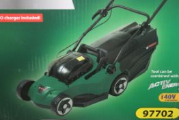 Boxed Ferrex 40V Lithium Iron Cordless Lawn Mower RRP £85 (Public Viewing and Appraisals Available)