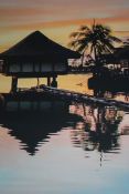 4 Piece The House of Hampton Tropical Sunset Too Canvas Wall Art Picture RRP £60 (15165) (Public