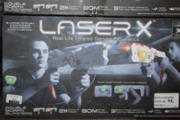 Boxed Laser X Real Life Infrared Game and Experience Double Blasters Laser Tag Sets RRP £30 Each (