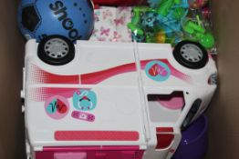 Box to Contain a Large Assortment of Children's Toy Items to Include Love and Hugs Create Your Own