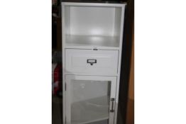 Apothecary Solid White Wooden Single Door Bathroom Storage Cabinet RRP £200 (RET00433856) (Public