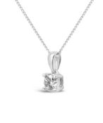 Diamond necklace pendant, Metal 9ct White Gold, We