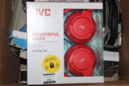 Lot to Contain 8 Assorted Pairs of JVC Headphones and Earphones (Public Viewing and Appraisals