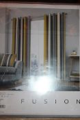 Bagged Pair of Fusion Whitworth 66 x 90Inch Eyelet Headed Curtains RRP £50 (Public Viewing and