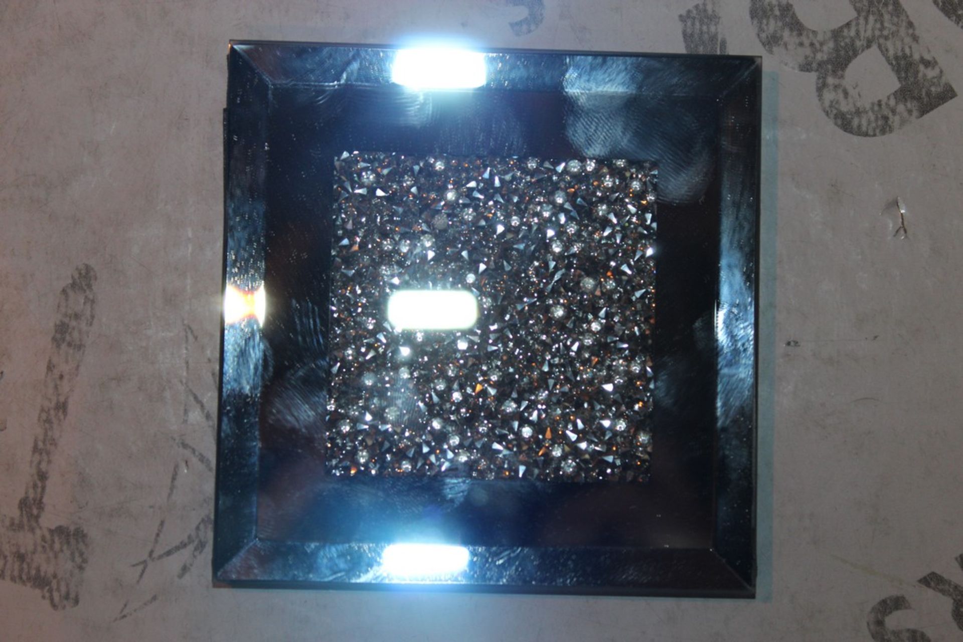 Lot to Contain 32 Brand New Rhinestone Mirror Square Coasters Combined RRP £150