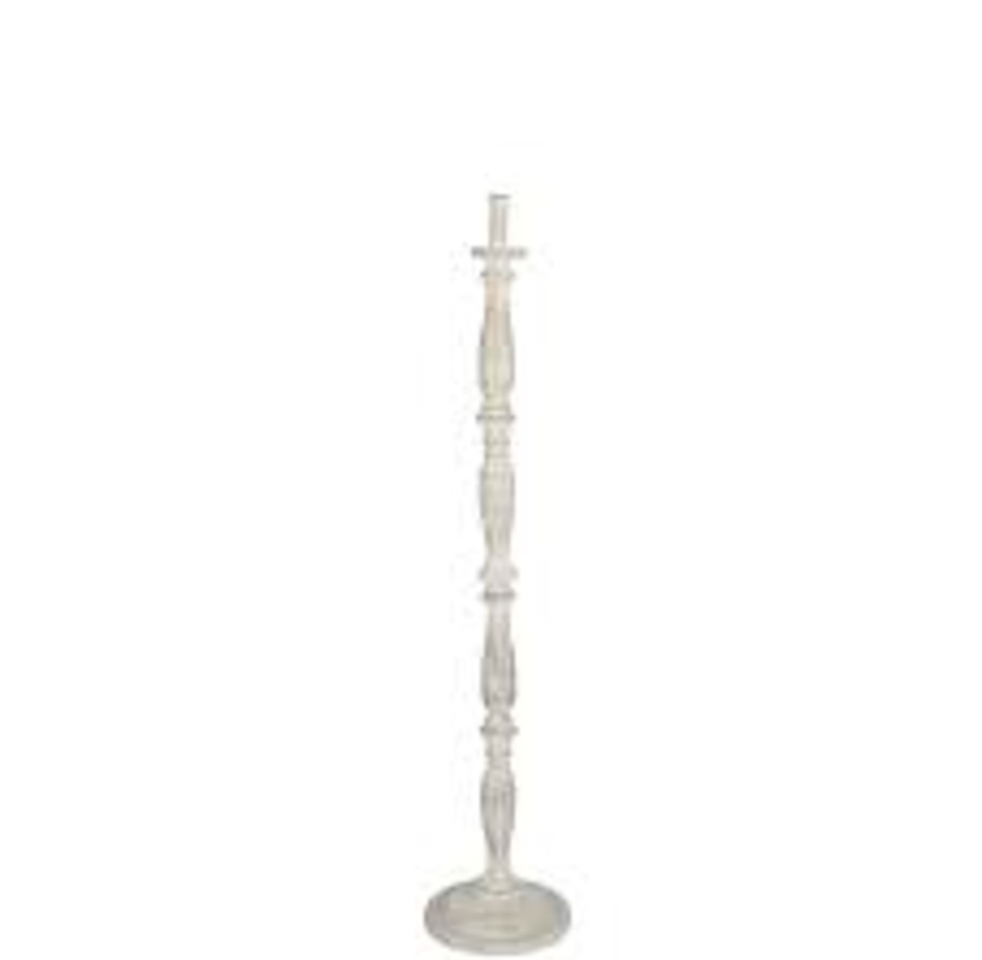 Boxed Pacific Anti Cream Wash Wood Floor Lamp RRP £120 (Public Viewing and Appraisals Available)