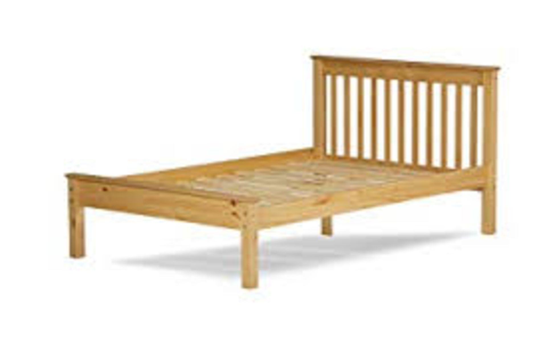 Boxed 4.6ft Double Bedstead RRP £160 (17145) (Public Viewing and Appraisals Available)