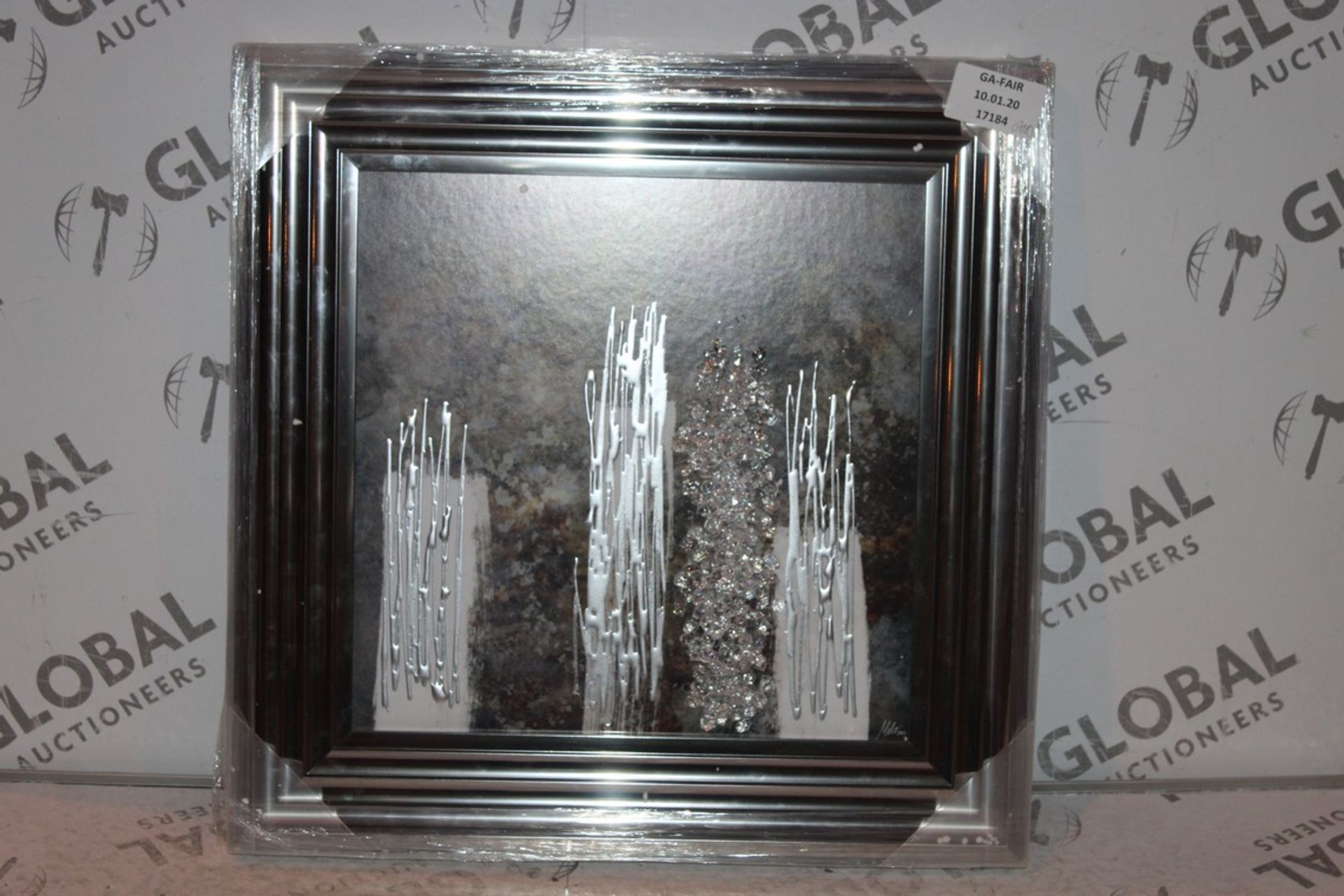 Mirrored Frame Shh Wall Interiors Wall Art Picture RRP £70 (17184) (Public Viewing and Appraisals