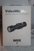 Boxed Rode Video Mic Microphone for Apple Devices RRP £75