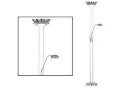 Boxed Action Mother and Child LED Floor Standing Reading Lamp RRP £90 (17105) (Public Viewing and