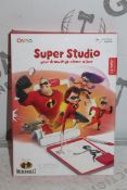 Lot to Contain 5 Osmo Super Studio Drawings Come to Life Incredibles Drawing Games Combined RRP £