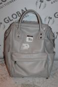 BaBaBing Grey Leather Nursery Changing Bags RRP £60 (RET00278830) (Public Viewing and Appraisals