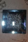 Lot to Contain 32 Brand New Rhinestone Mirror Square Coasters Combined RRP £150