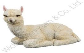 Lot to Contain 5 Brand New Nature Craft Llama 19cm Seated Llama Resin Figurines Combined RRP £100 (