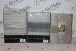 Lot to Contain 3 Assorted Bedding Items to Include House Grey Designer Bedding Sets and Living By