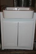 Boxed Traditional White Belfast Sink Unit with Basin RRP £180 (Public Viewing and Appraisals