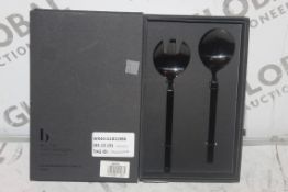 Boxed Pair of Broste Copenhagen Salad Servers RRP £65 (3665220) (Public Viewing and Appraisals