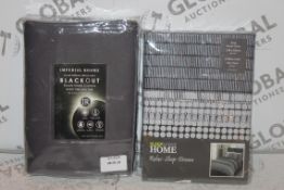 Lot to Contain 2 Assorted Items to Include Imperial Rooms Solar Thermal Blackout Ready Made Curtains