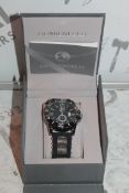 Boxed Black Rubber Strap Gents Designer Wristwatch