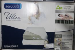 Boxed The Original Aerobed Ultra Guest Collection Divan Double Inflatable Air Mattress RRP £250 (