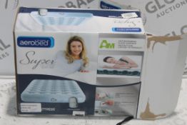 Boxed Aerobed Double Inflatable Air Mattress RRP £90 (4411081) (Public Viewing and Appraisals