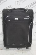 American Tourister Soft Shell 2 Wheel Cabin Bag RRP £65 (4539985) (Public Viewing and Appraisals